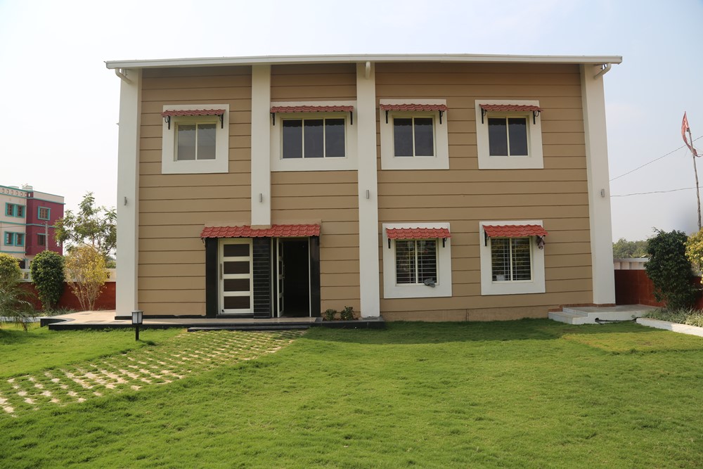 Menajee Zarda Banquet & Commercial Complex detail photograph by Z-Axis Architects