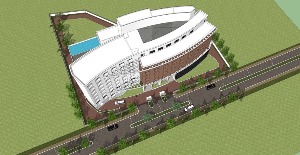 Mr. Raj Parik Hotel detail photograph by Z-Axis Architects