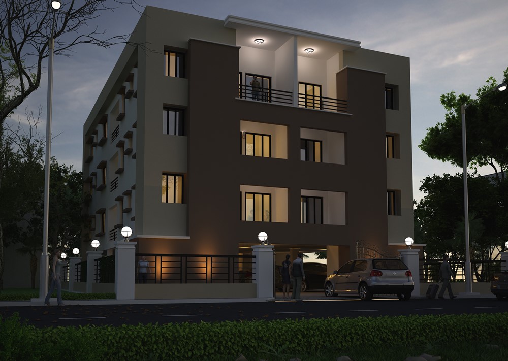 Syed Kasif Residential Complex by Z-Axis Architects & Interior Consultants
