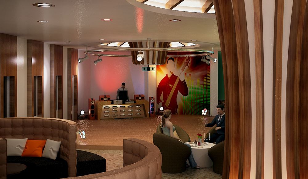 Bhubaneswar Club Bar & Lounge detail photograph by Z-Axis Architects