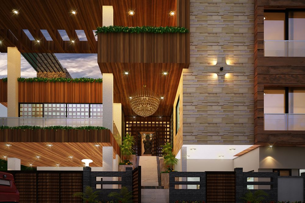 Kishan Tayal Private Residence detail photograph by Z-Axis Architects