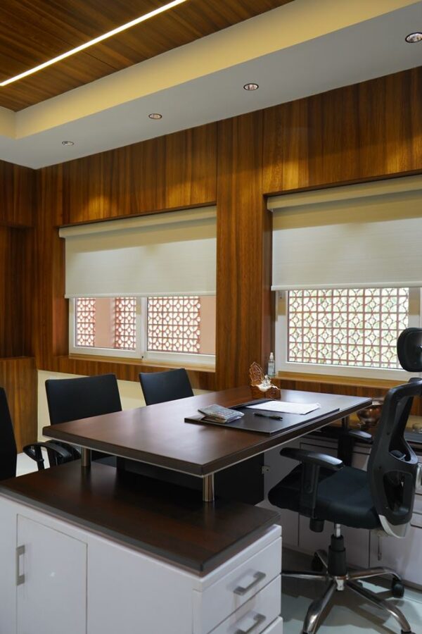 P.K. Batra Corporate Headquarters detail photograph by Z-Axis Architects